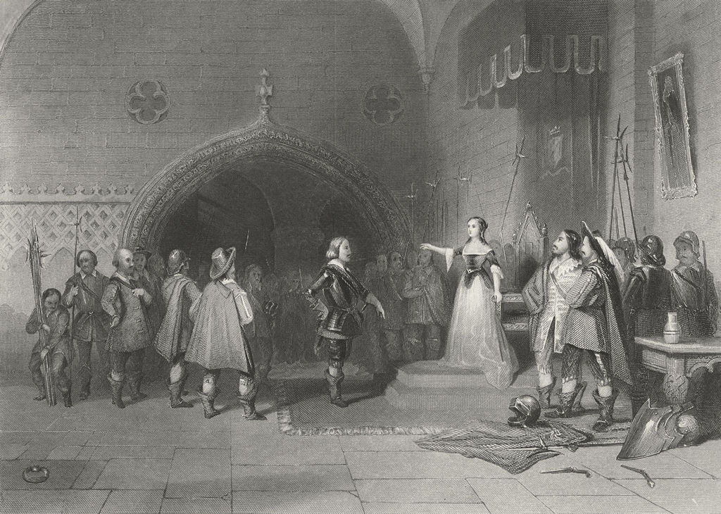 DERBY. Fairfax & Countess. English Civil War. Payne 1847 old antique print